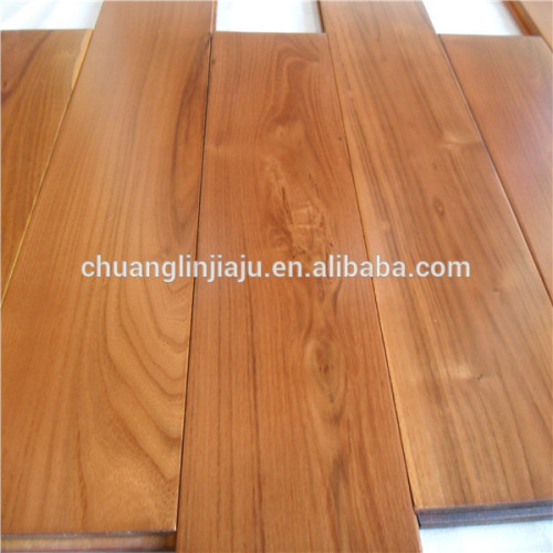 Best quality Soundproof finished solid Chinese teak wooden flooring