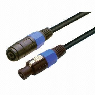 Speaker cable, 4-pin female to female, 10ft length, nice PVC jacket