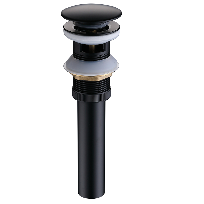 Black Sink Drain With Overflow, High Quality Black Sink Drain With