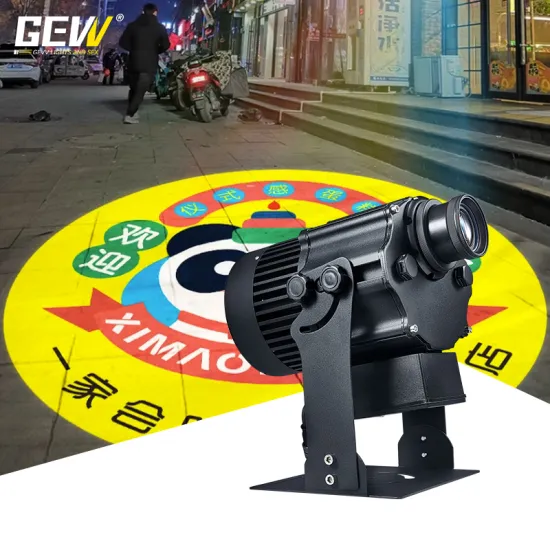 GEVV Waterproof IP65 Outdoor Indoor Custom Advertising Gobo LED Logo Projector Light