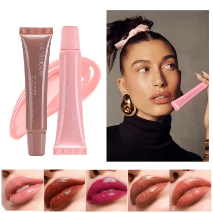 5 Colors Hose Tube Gloss Lip Tint Mirror Liquid Lip Glaze