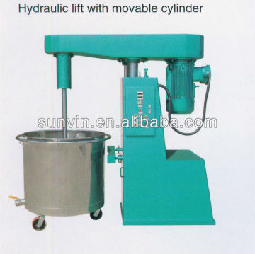 dispersion mixer, glaze high speed dispersion mixer, speed adjustable, hydraulic lift with removal tank, F1-11