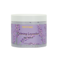 400ml calming lavender body scrub with creamy texture