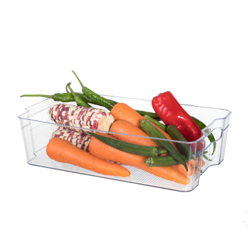 Clear Plastic Refrigerator Storage Boxes with Handles - Wholesale Pantry Organizers for Kitchen and Fridge Bins
