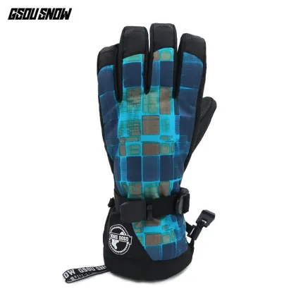 GSOU SNOW Winter Warm Snowboarding Ski Gloves Men Women Snow Mittens Waterproof Skiing Breathable Snowboard Gloves