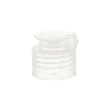Tappo per bottiglia con erogazione flip top trasparente liscio 24/410