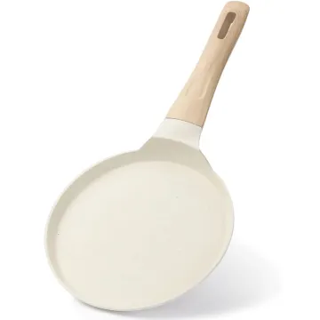 Crepe Pan with long handle Crepe Pan Pancake Round Griddle Die Cast Crepe Pan