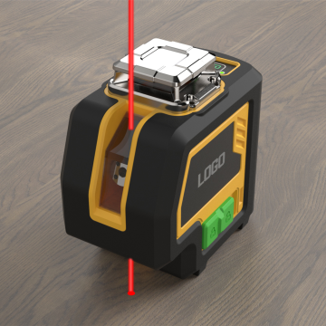 High Quality Green 100ft Cross Line 2 Plumb Points Laser Level with AA Batteries and IP54 Rubber Protection