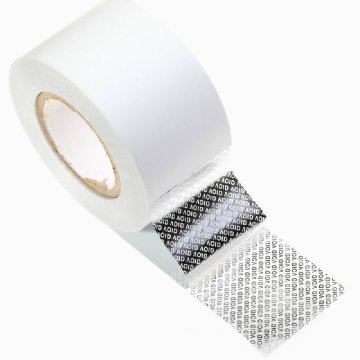 Tamper evident VOID label paper for Package Integrity