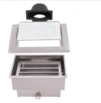 Restaurant commercial electric barbecue net table