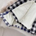 Lämmer-Woll-Plaid-Boy-Top