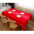 Año Nuevo Christmas 3d Saludo PVC PVC Tablecloth