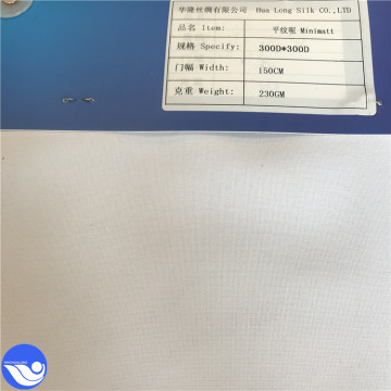 High quality 100% polyester Mini matt white fabric