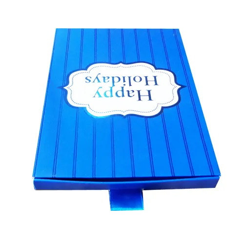 Small Paper Invitation Card Box with Drawer
