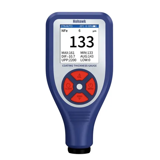 Professional Digital Coating Thickness Gauge NT-2S for Measuring Paint on Both Ferrous and Non-Ferrous Surfaces