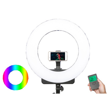 Luce ad anello a led selfie wireless con telecomando per il trucco e la fotografia