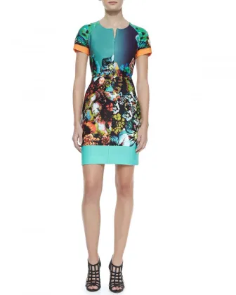 top fashion design structured fashion cycle neoprene pencil skirt