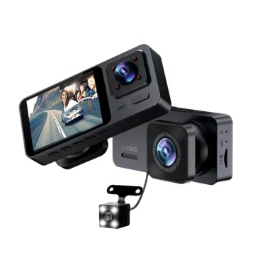 Hot Sale Black Box Dash Camera with 3 Lenses, 1080P/480P, G-Sensor, Night Vision, and WiFi Parking Mode