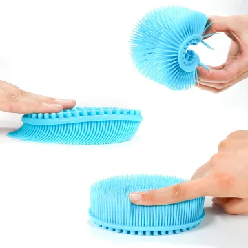 3-in-1 Soft Exfoliating Shower Brush: Ultimate Tool for Skin Massage and Cleaning
