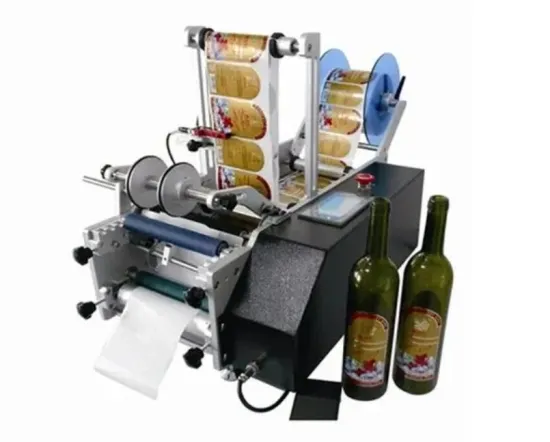 Manual Fast Semi-Automatic Adhesive Wine Round Bottle Labeling Machine: Efficient Packaging Solution for Wineries