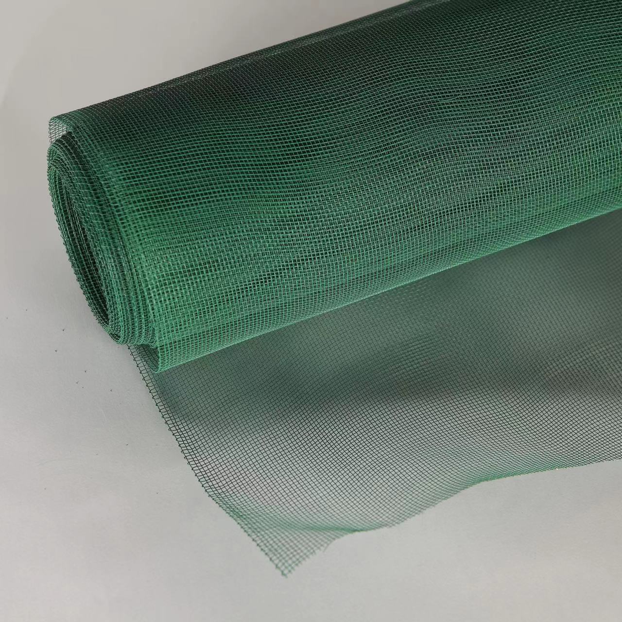 Green iron wire window screen – baked enamel finish for industrial buildings, ANJIA factory direct