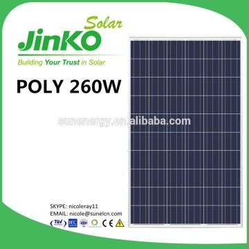solar panel JINKO 260W-JKM260PP-60 for 200KW solar power system home