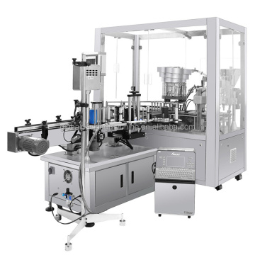 Eye Drop Bottle Filling and Sealing Machine with Adjustable Diameter Labeling