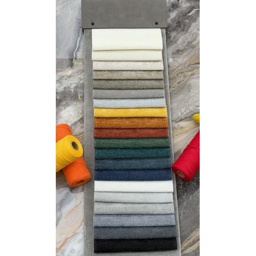 Tela de sofá de tapicería de chenilla de lujo