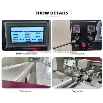 Biscuit Chips Chocolate Bar Wrapping Machine