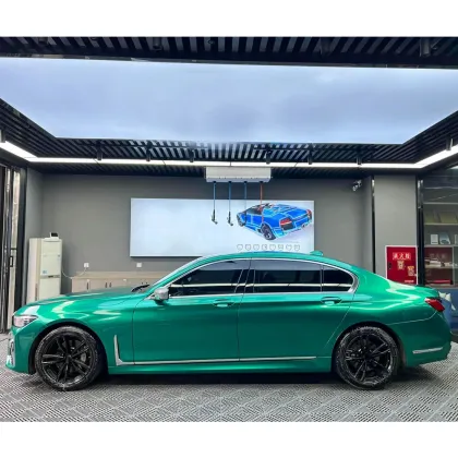 Metal Paint Emerald Green Car Wrap