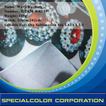 110g warp knitting dye sublimation printing fabric