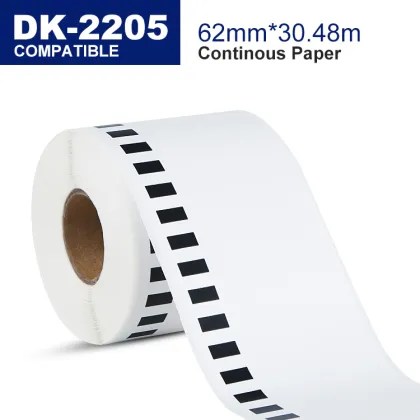 Compatible brother thermal adhesive barcode label roll