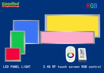 33w 60x60 Cm Rgb Dimmable Led Panel Light For Hotel, 2.4g Rf Control, Flush Mount