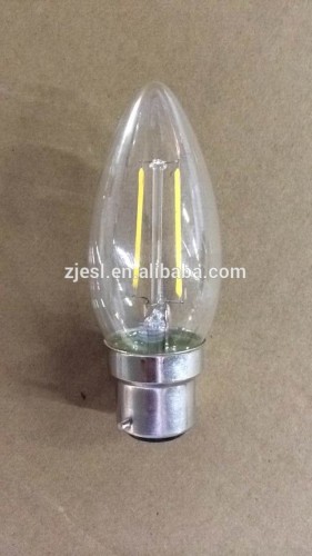 high lumen efficiency b22 2w led candle bulb