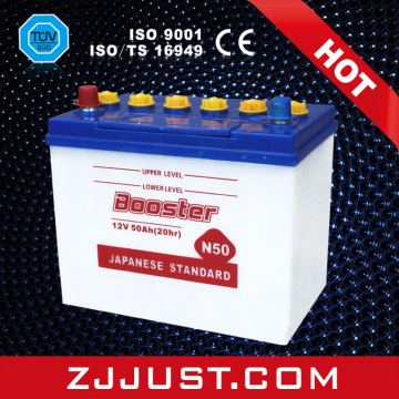 Dry Charge Battery, Rechargeable Car Battery, Storage Lead Acid Battery (N50)