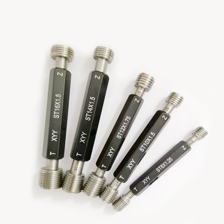 Customizable Logo Steel Thread Plug Gauge Manual Measuring Tool in Carton Packaging