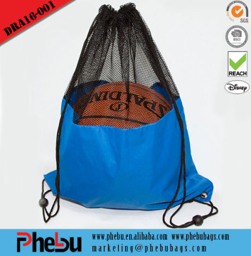 New recycle football shape Pocket drawstring backpack(DRA16-001)