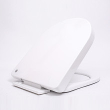 Easy Clean Slow Close White Toilet Seat Cover