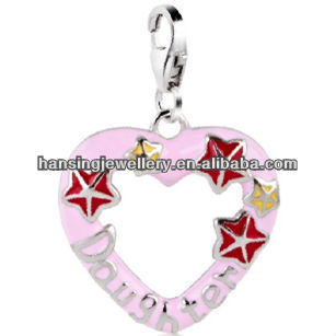 wholesale enamel star photo frame pendant