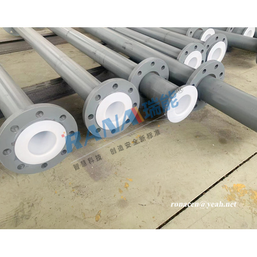 Абліцоўванне сталёвых труб фтарапластам PTFE
