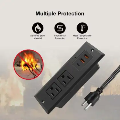 Simple Design Conference Recessed USB-C Power Socket