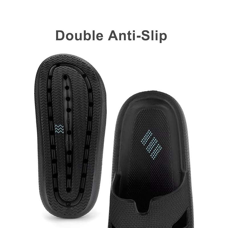 A slipper with a thick bottom on Saturday 2025 is a new style of foreign style, simple, non-slip and super-soft slippers in summ