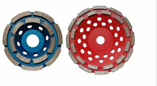 diamond double row cup wheel for concrete and masonry