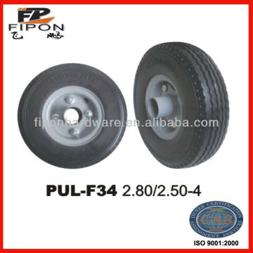 Wholesale PU Solid Aluminum Sack Truck Wheel