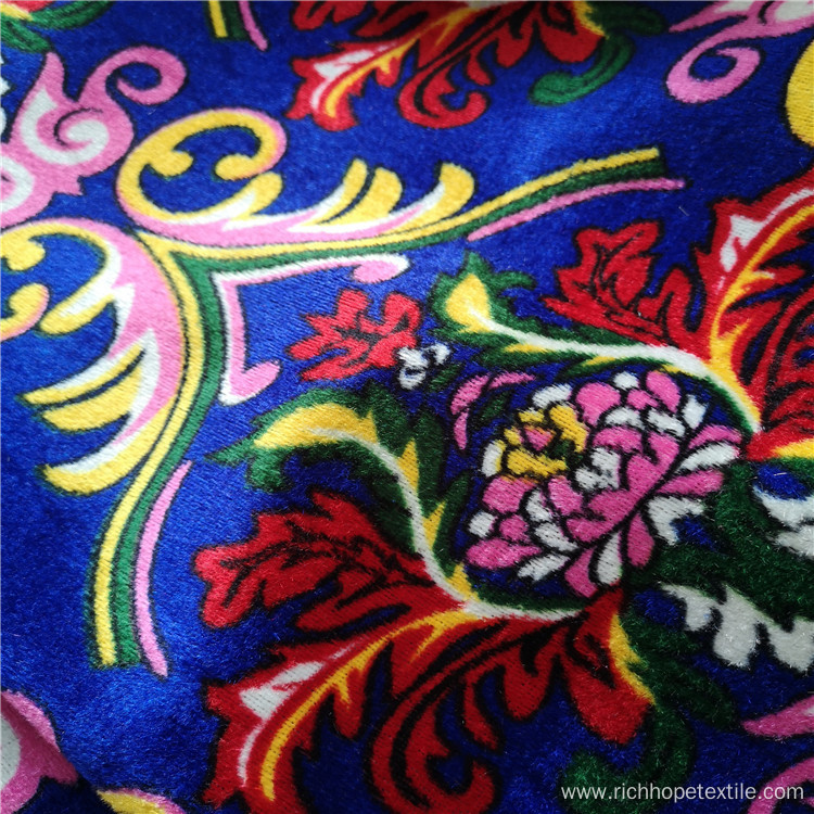 Printed Polyester Velvet African Curtain Fabric For Textile