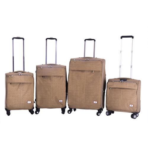 Desert color fabric trolley convenient wheel bags