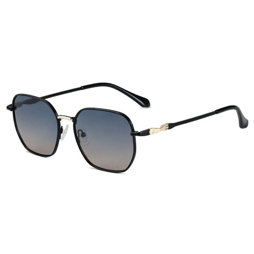 Unisex Acetate Temples Geometric Metal Sunglasses