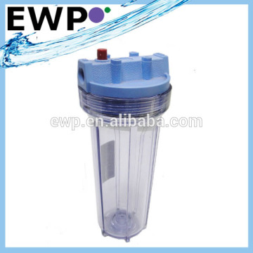 Slim water filter housing
