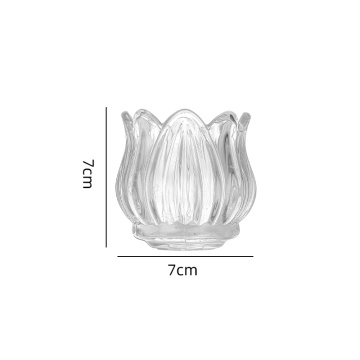 Premium personalizado tulipa de vidro, frascos de vela