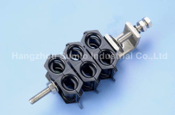 Two (Double) Hole Type Feeder Clamp (Click-on cable hangers)